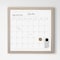 Martha Stewart Everette 18in. x 18in. Magnetic Monthly Calendar Dry Erase Board, w/Dry Erase Marker and 2 Mgnts BR-PM-MWP-4545-LN-MS - alternate 7
